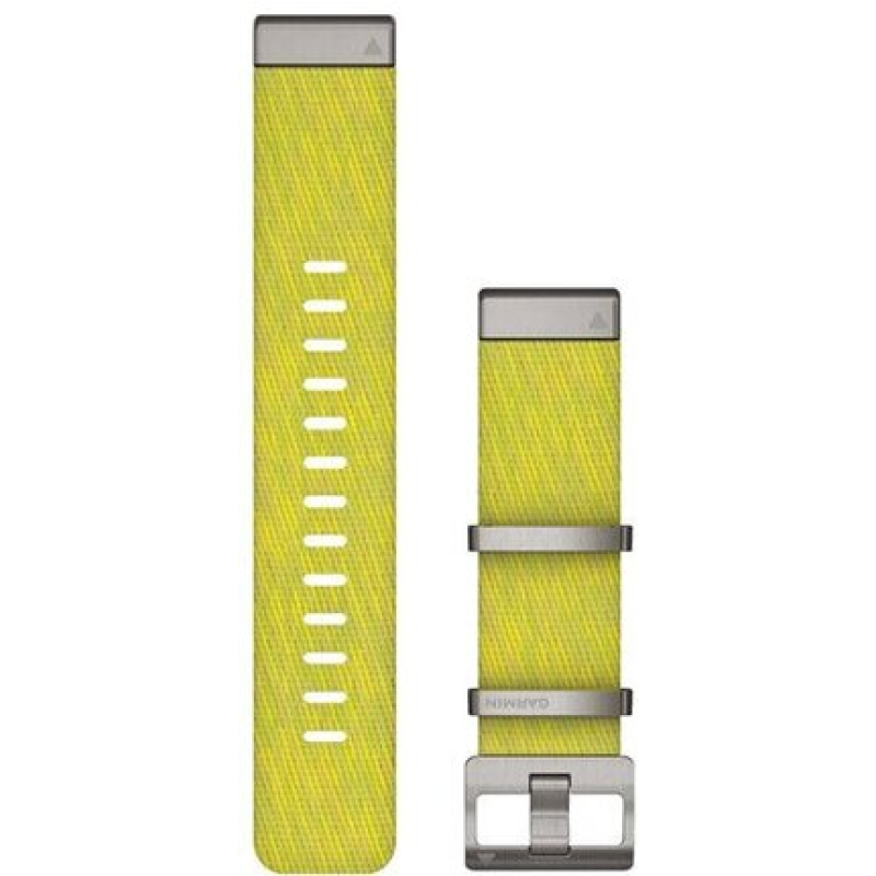Ремінець Garmin MARQ, QuickFit 22m, Jacquard Weave Nylon Strap, Yel/Green Bands for Smart watches