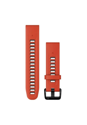 Ремінець Garmin epixPRO (g2), 20mm QuickFit Fl Red/Grpht Silicone Band