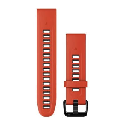Ремінець Garmin epixPRO (g2), 20mm QuickFit Fl Red/Grpht Silicone Band