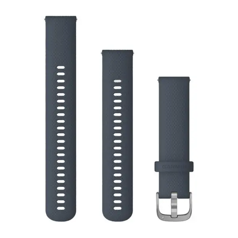 Ремінець Garmin Venu, 20mm Band, Blue Granite/Silver Band