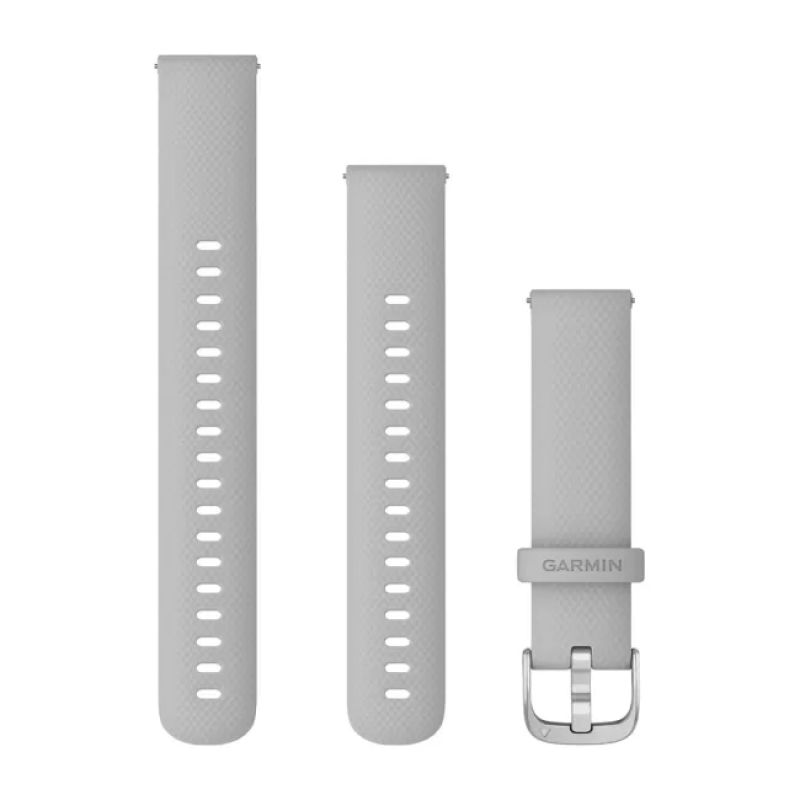 Ремінець Garmin Venu 2S, 18mm Band, Mist Grey+Passivated Band