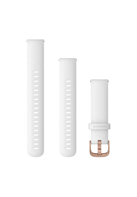 Ремінець Garmin Venu 2S, 18mm Band, White+Rose Gold Band