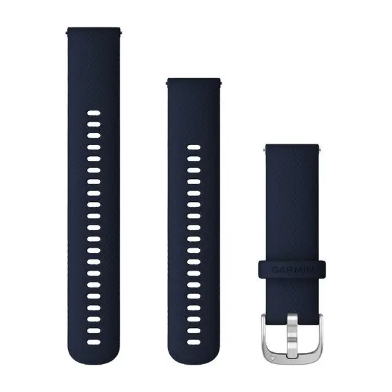Ремінець Garmin vivoactive 4, 18mm Band, Powder Gray/Stainless Band