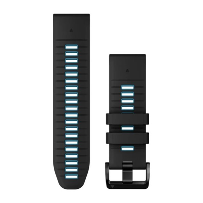 Ремінець Garmin epixPRO (g2),26mm QuickFit Blk/Blue Silicon Bnd