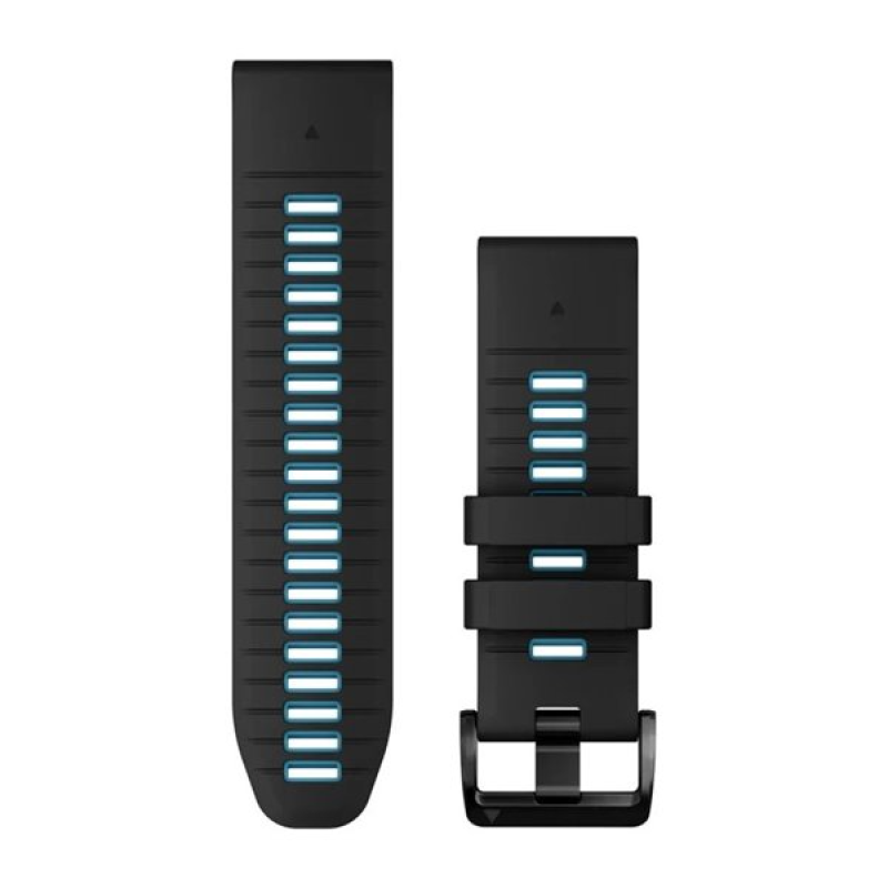 Ремінець Garmin epixPRO (g2),26mm QuickFit Blk/Blue Silicon Bnd