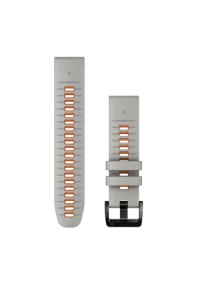Ремінець Garmin epixPRO (g2), 22mm QuickFit Gry/EmbrOrng Silicone Band