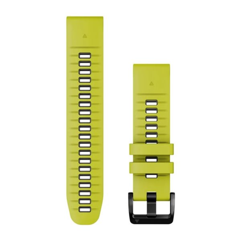 Ремінець Garmin epixPRO (g2), 22mm QuickFit Lime/Grpht Silicone Band