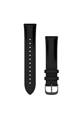 Ремінець Garmin Approach Forerunner Venu Venu Sq Vivoactive Vivomove 20mm Band, Black Leather + Brushed Slate