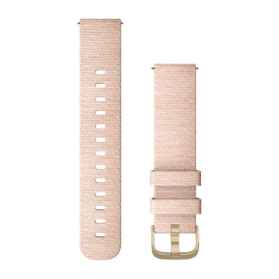 Ремінець Garmin vivomove, Style, 20mm, Fabric, Light Gold, Blush Pink