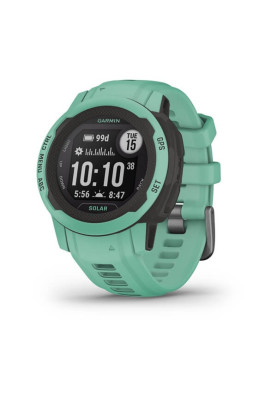 Смарт-годинник Garmin Instinct 2S Solar з блакитним силіконовим ремінцем