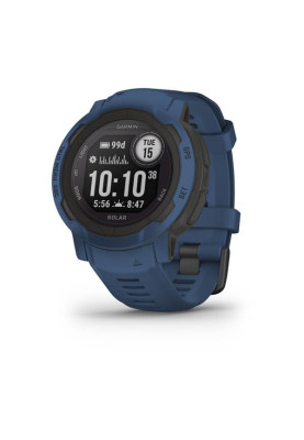 Смарт-годинник Garmin Instinct 2 Solar з синім силіконовим ремінцем