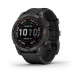 Garmin Fenix 7 Sapphire Solar Carbon Gray DLC Titanium with Black Band