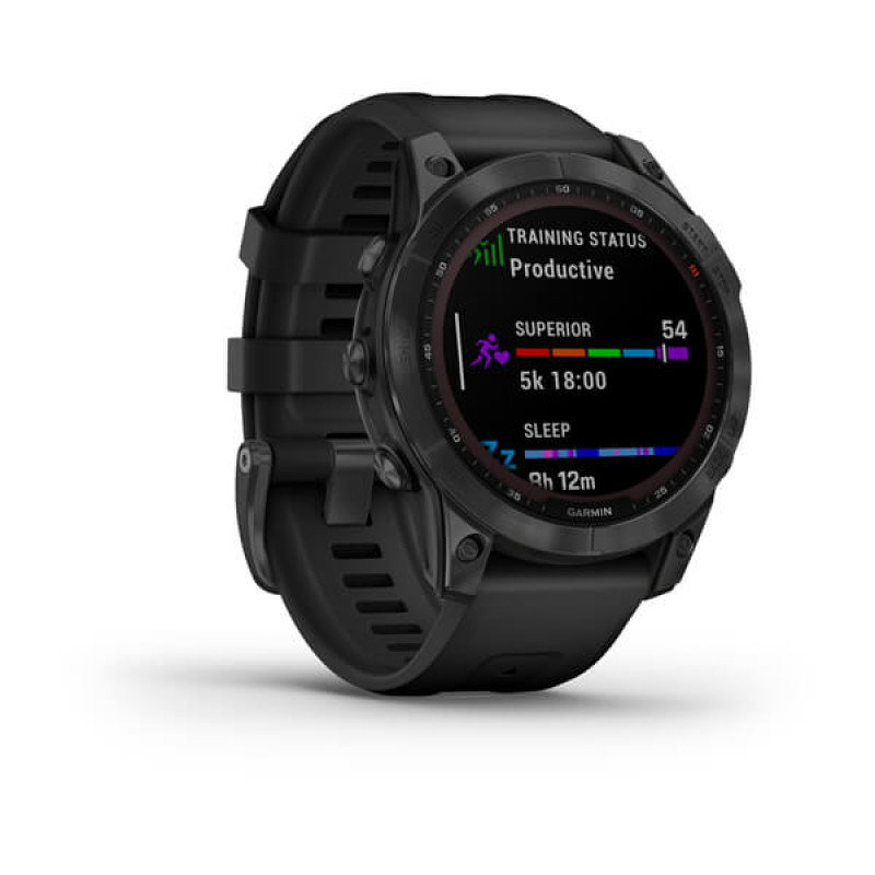 Garmin Fenix 7 Solar Slate Gray with Black Band