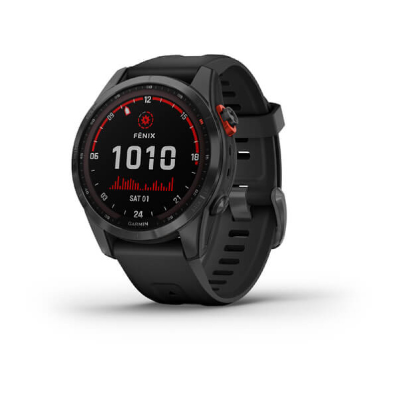 Garmin Fenix 7S Solar Slate Gray with Black Band