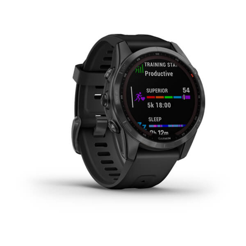 Garmin Fenix 7S Solar Slate Gray with Black Band