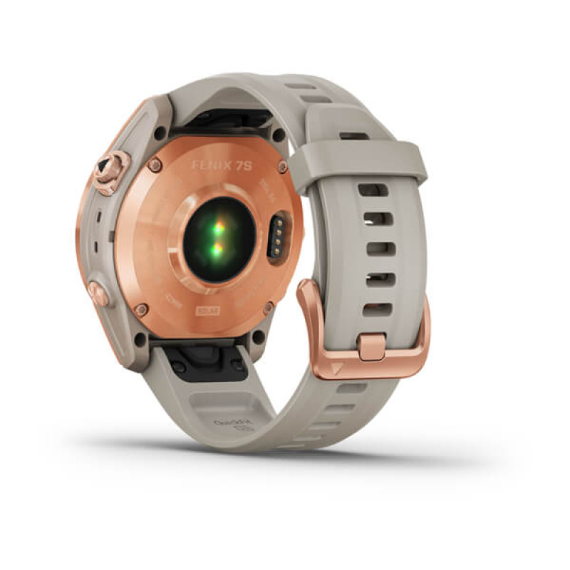 Garmin Fenix 7S Solar Rose Gold with Light Sand Band