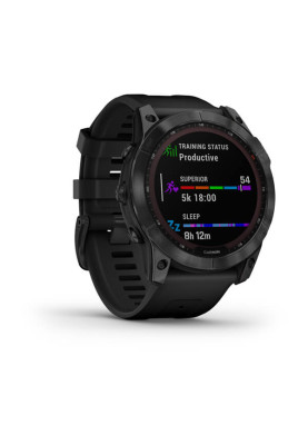 Garmin Fenix 7X Sapphire Solar Black DLC Titanium with Black Band