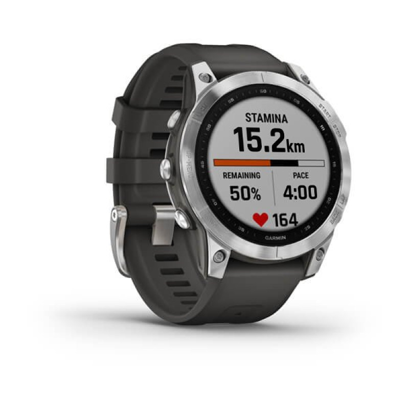 Garmin Fenix 7 Silver with Graphite Band