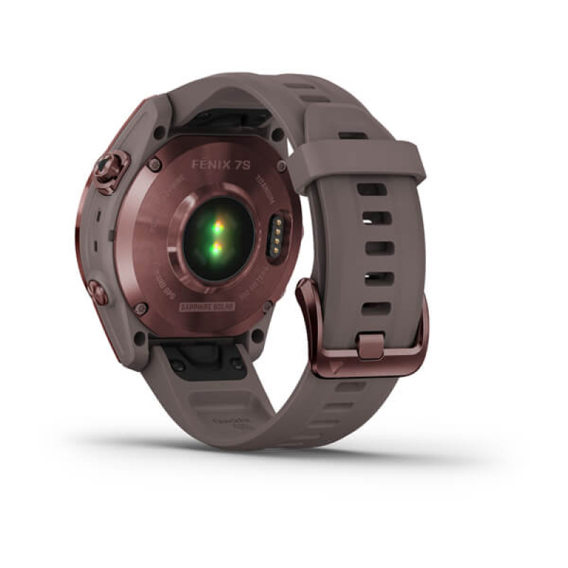 Garmin Fenix 7S Sapphire Solar Dark Bronze Titanium with Shale Gray Band