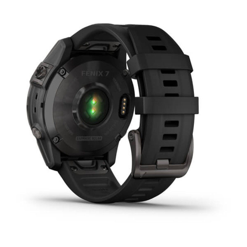 Garmin Fenix 7 Sapphire Solar Black DLC Titanium with Black Band