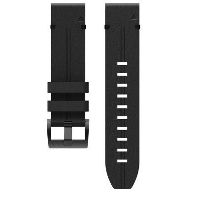 Ремінець для Fenix 5x 6x 22mm QuickFit Black Leather Band