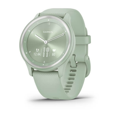 Garmin Vivomove Sport Cool Mint Case та Silicone Band with Silver Accents