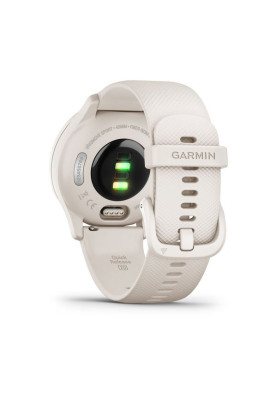 Garmin Vivomove Sport Ivory Case and Silicone Band with Peach Gold Accents