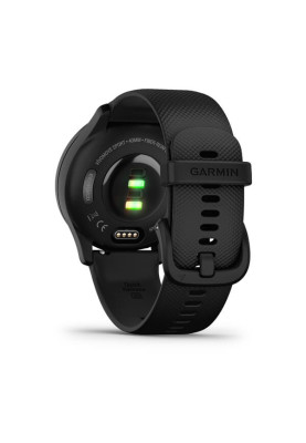 Garmin Vivomove Sport Black Case and Silicone Band with Slate Accents