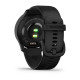 Garmin Vivomove Sport Black Case and Silicone Band with Slate Accents
