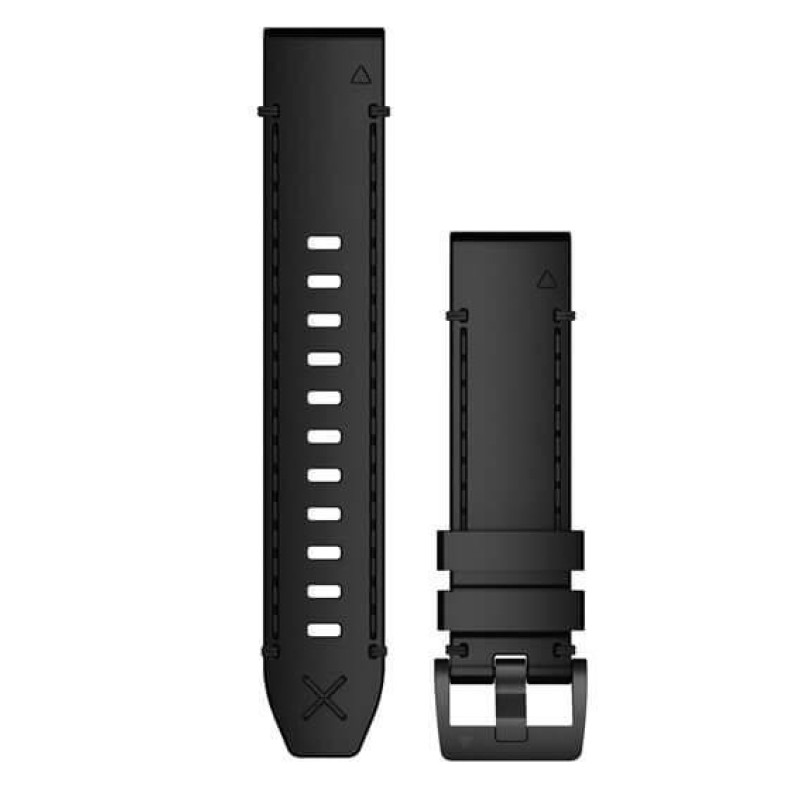 Ремінець для Garmin MARQ Black Leather Strap