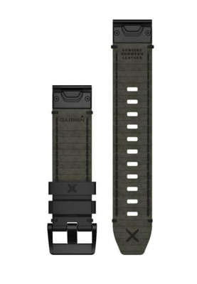 Ремінець для Garmin MARQ Black Leather Strap