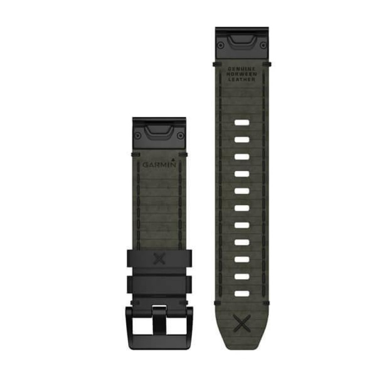Ремінець для Garmin MARQ Black Leather Strap
