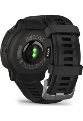 Смарт-годинник Garmin Instinct Crossover з чорним силіконовим ремінцем