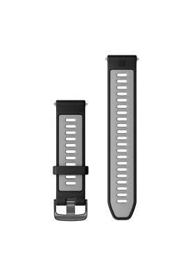 Ремінець для Garmin Forerunner 965 Whitestone/Powder Gray with Silver Hardware 22mm