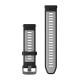 Ремінець для Garmin Forerunner 965 Whitestone/Powder Gray with Silver Hardware 22mm