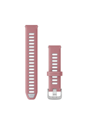 Ремінець для Garmin Forerunner 265s Pink/Whitestone with Silver Hardware 18mm