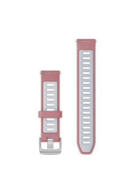 Ремінець для Garmin Forerunner 265s Pink/Whitestone with Silver Hardware 18mm