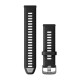 Ремінець для Garmin Forerunner 265 Black/Powder Gray with Slate Hardware 22mm