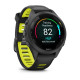 Смарт-годинник Garmin Forerunner 265S з чорний силіконовим ремінцем