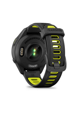 Смарт-годинник Garmin Forerunner 265S з чорний силіконовим ремінцем