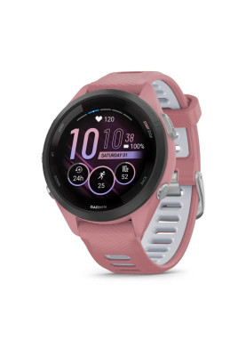 Смарт-годинник Garmin Forerunner 265S з рожевим силіконовим ремінцем