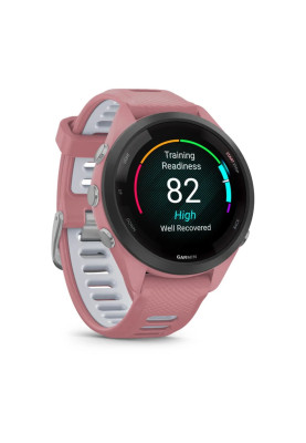Смарт-годинник Garmin Forerunner 265S з рожевим силіконовим ремінцем