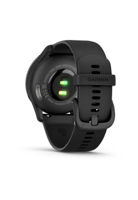 Гібридні смарт-годинник Garmin vivomove Trend Black з силіконовим ремінцем