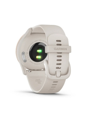 Гібридні смарт-годинник Garmin vivomove Trend Peach Gold з силіконовим ремінцем