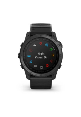 Смарт-годинник Garmin Tactix 7 чорний з силіконовим ремінцем