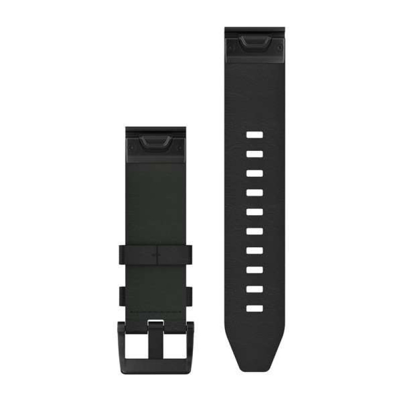Ремінець для  Fenix 5 Plus 22mm QuickFit Black Leather Band
