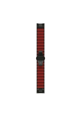 Ремінець для Garmin MARQ Hybrid Titanium/Silicone Bracelet – Carbon Gray DLC