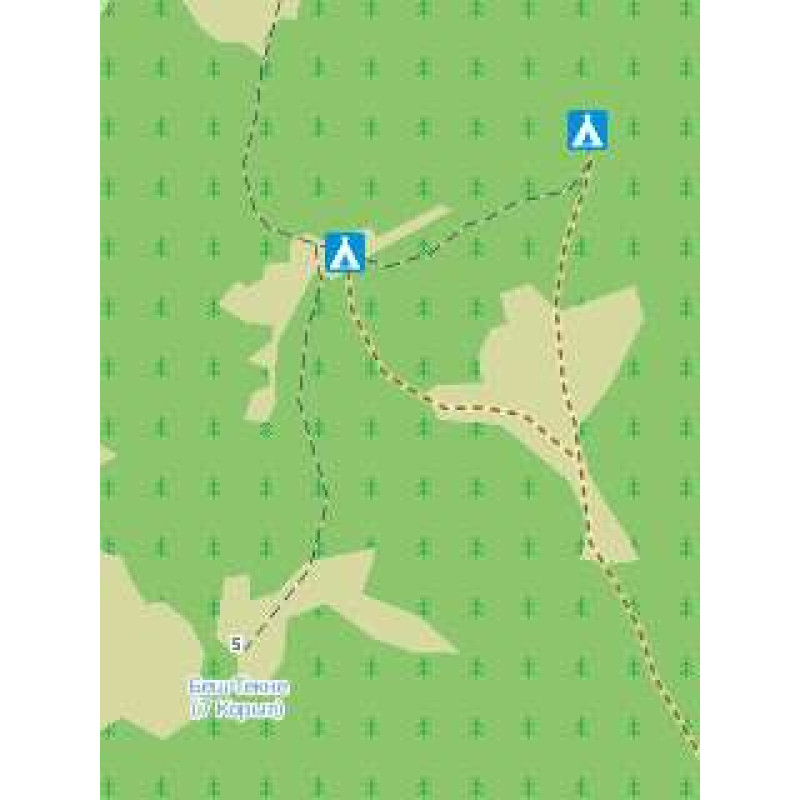Топографічна карта з детальними стежками від для  OpenStreetMap