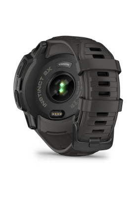 Смарт-годинник Garmin Instinct 2X Solar з силіконовим ремінцем кольору графіт