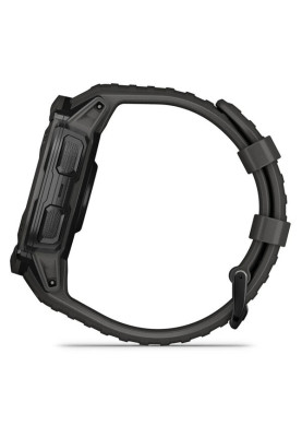 Смарт-годинник Garmin Instinct 2X Solar з силіконовим ремінцем кольору графіт